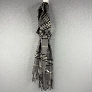 Enzo Mantovani Gray Wool & Cashmere Scarf